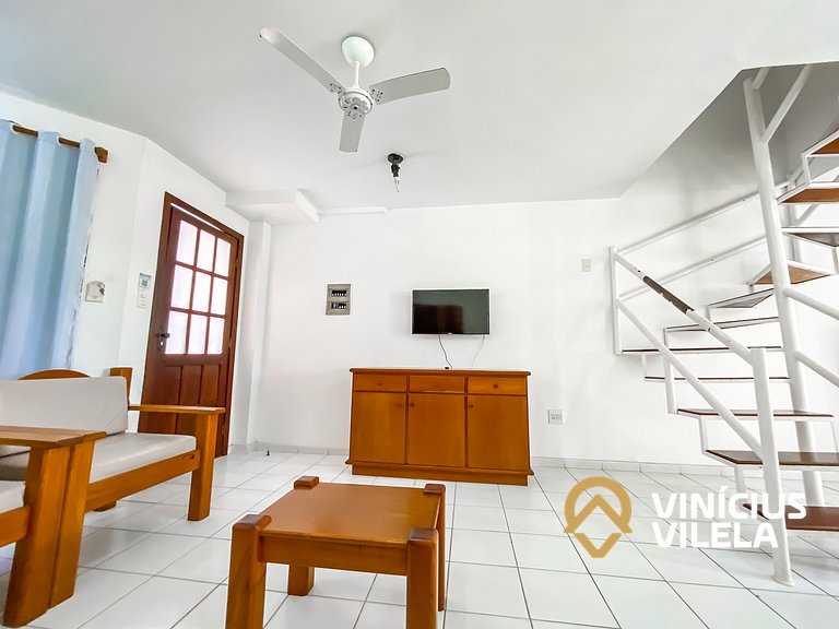 Casa com 2 suítes ambas com ar condicionado e TV, e internet