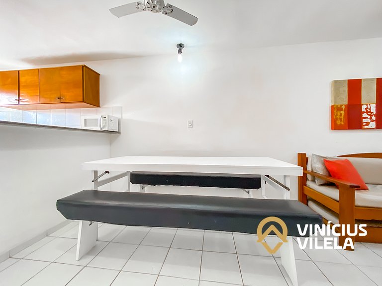 Casa com 2 suítes ambas com ar condicionado e TV, e internet