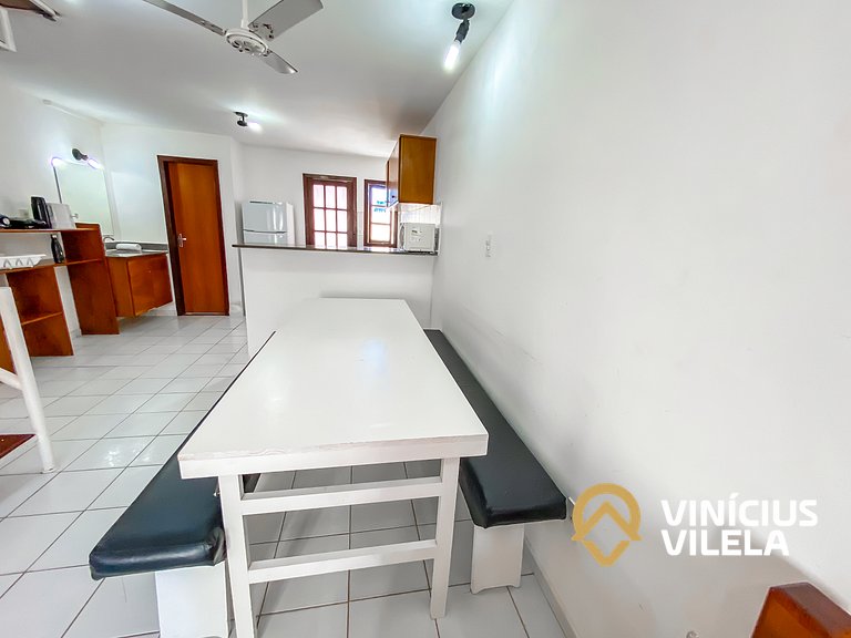 Casa com 2 suítes ambas com ar condicionado e TV, e internet