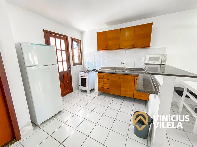 Casa com 2 suítes ambas com ar condicionado e TV, e internet