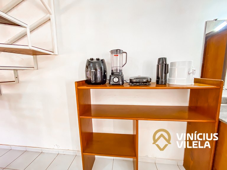 Casa com 2 suítes ambas com ar condicionado e TV, e internet