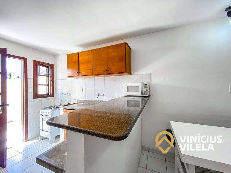 Casa com 2 suítes ambas com ar condicionado e TV, e internet