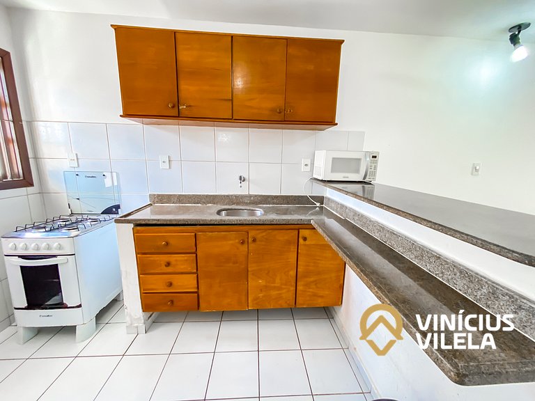 Casa com 2 suítes ambas com ar condicionado e TV, e internet