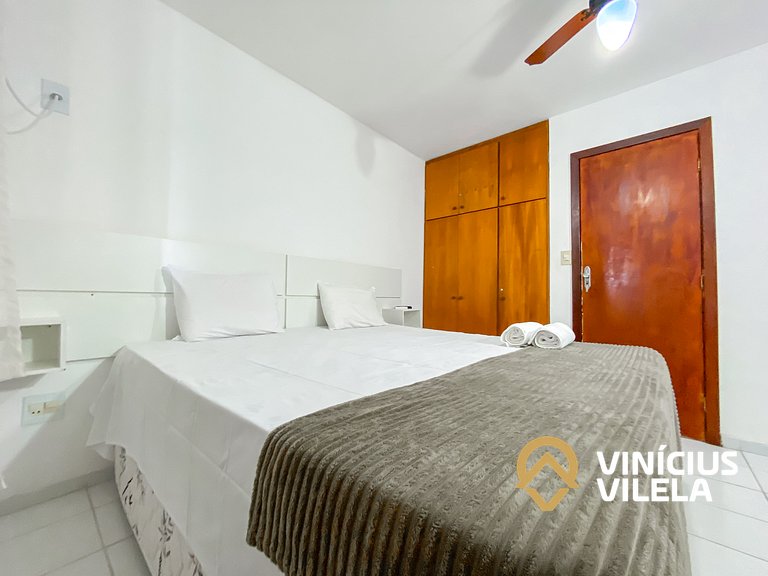 Casa com 2 suítes ambas com ar condicionado e TV, churraquei