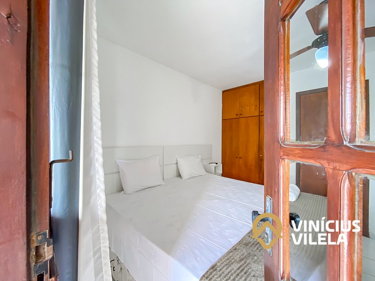 Casa com 2 suítes ambas com ar condicionado e TV, churraquei