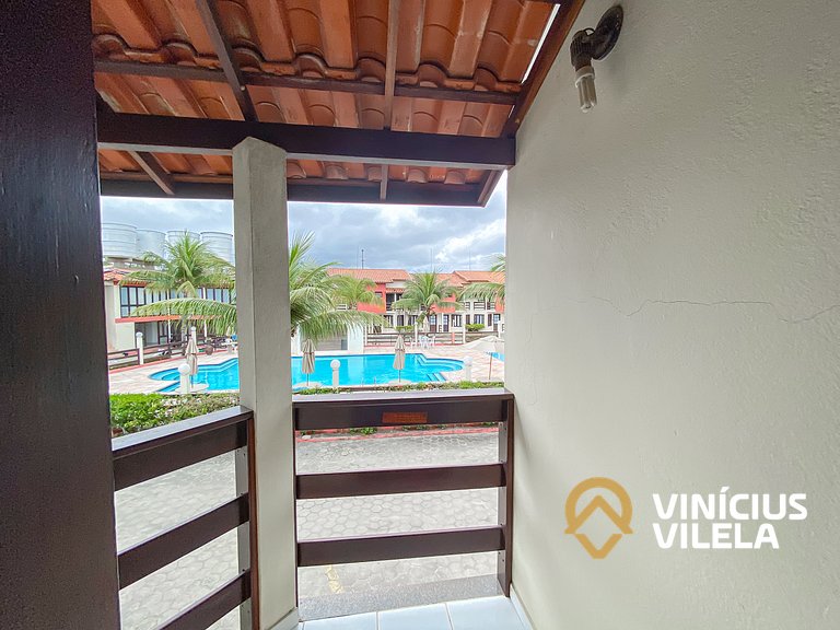 Casa com 2 suítes ambas com ar condicionado e TV, churraquei