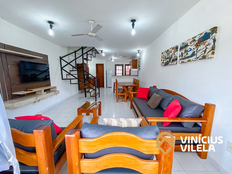 Casa com 2 Suítes a 250m da Praia
