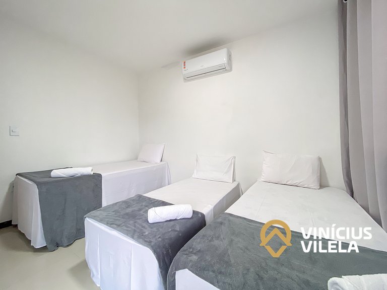 Apto Superior 2 quartos próx a praia de Taperapuã