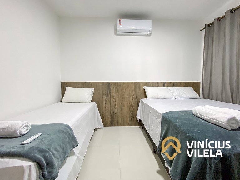 Apto Térreo 2 quartos próx a praia de Taperapuã