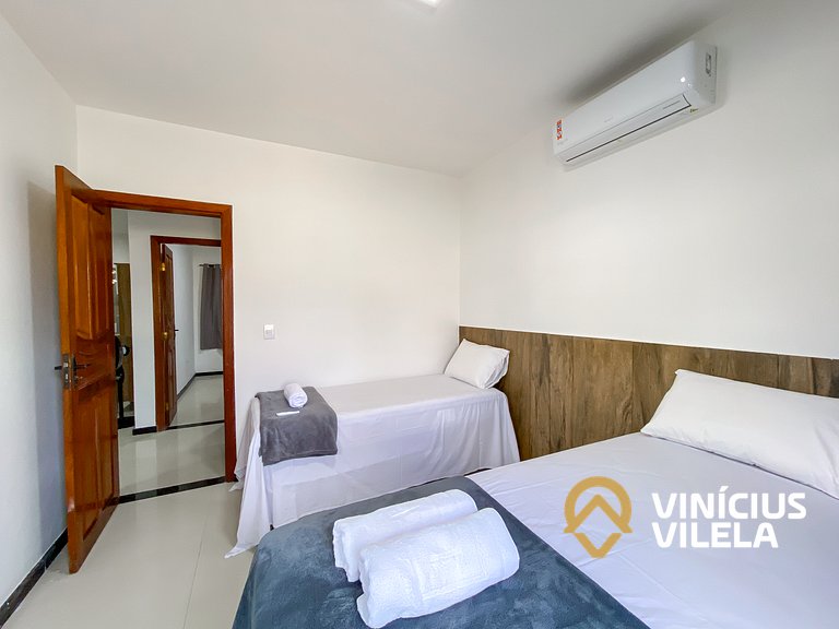 Apto Térreo 2Q próx a praia de Taperapuã