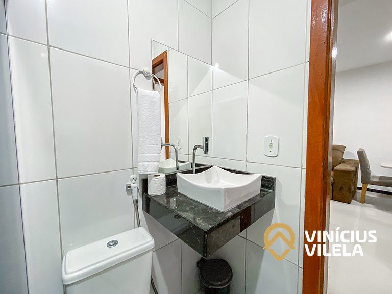 Apto Térreo 2Q próx a praia de Taperapuã