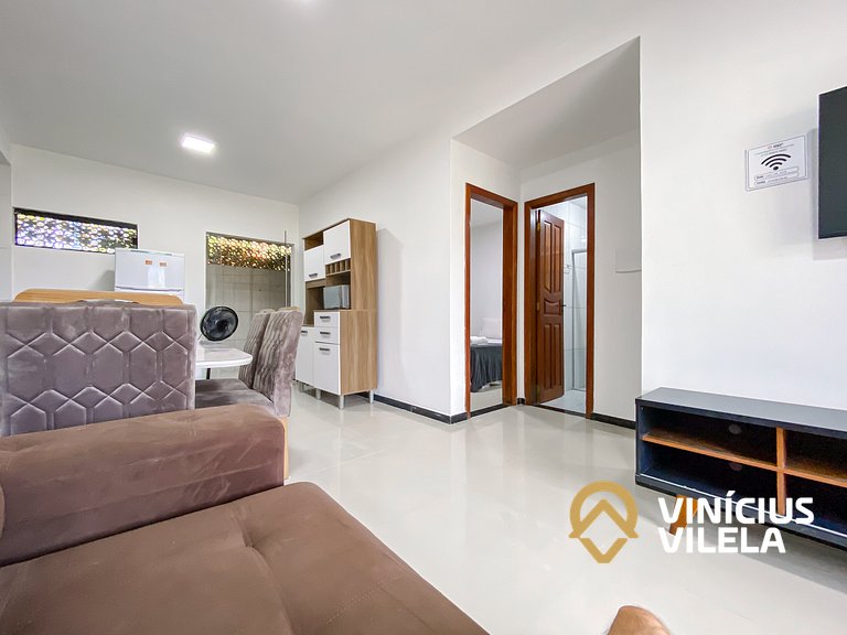 Apto Térreo 2Q próx a praia de Taperapuã