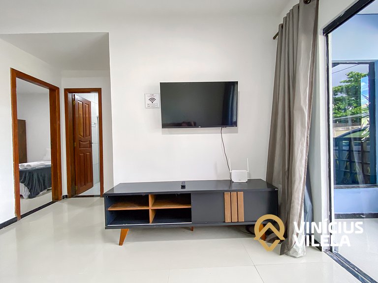 Apto Térreo 2Q próx a praia de Taperapuã