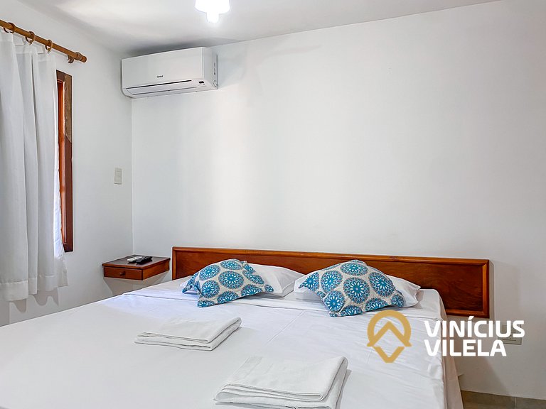 Casa com 2 suítes (ambas com ar split) e internet privativa