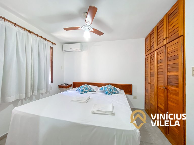 Casa com 2 suítes (ambas com ar split) e internet privativa