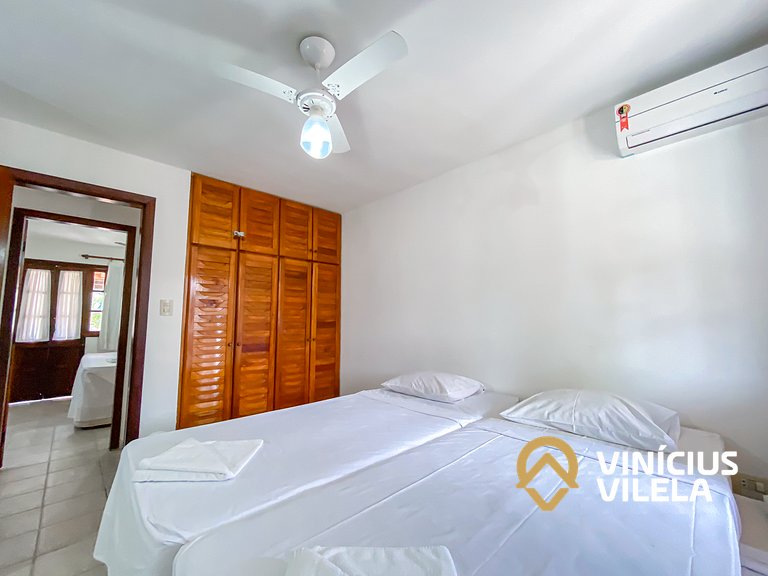 Casa com 2 suítes (ambas com ar split) e internet privativa