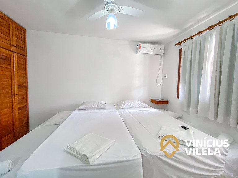 Casa com 2 suítes (ambas com ar split) e internet privativa