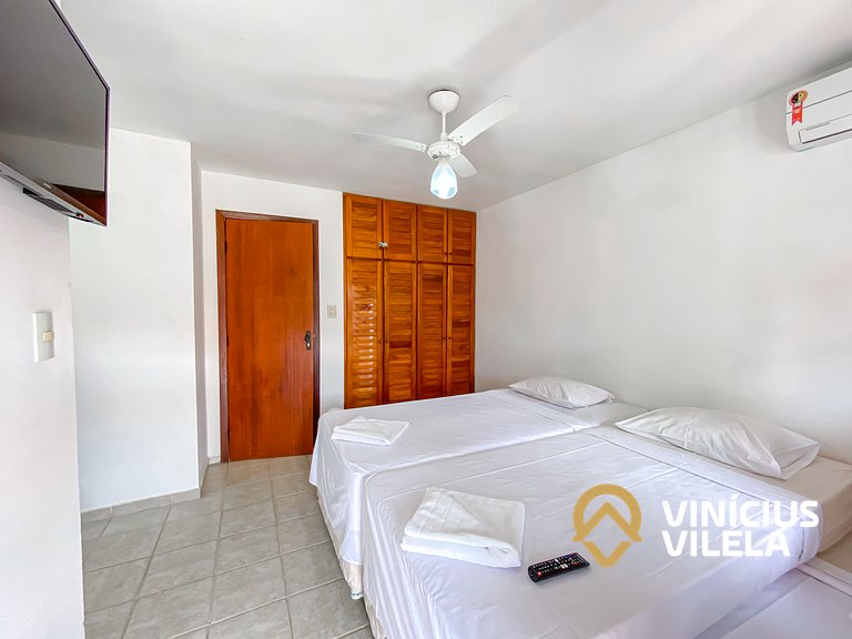 Casa com 2 suítes (ambas com ar split) e internet privativa