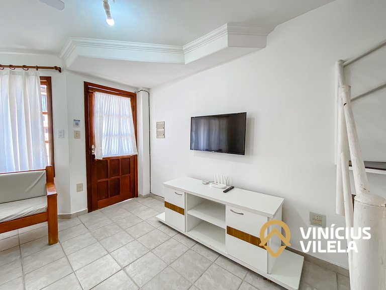 Casa com 2 suítes (ambas com ar split) e internet privativa