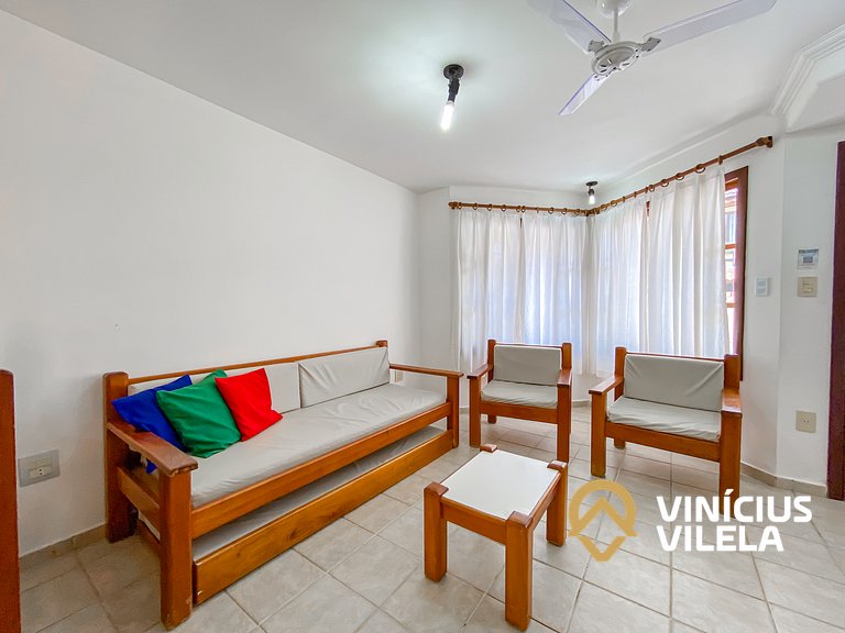 Casa com 2 suítes (ambas com ar split) e internet privativa