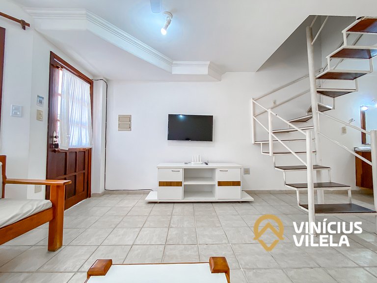 Casa com 2 suítes (ambas com ar split) e internet privativa