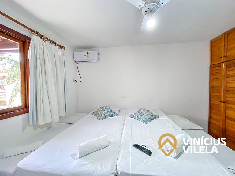 Casa com 2 suítes com ar, Net privativa 300MBPS.