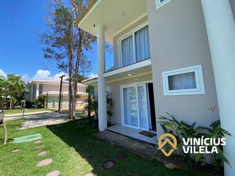 Casa com 3 suítes, sala climatizada, área gourmet privativa,
