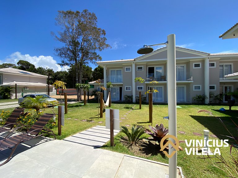 Casa com 3 suítes, sala climatizada, área gourmet privativa,