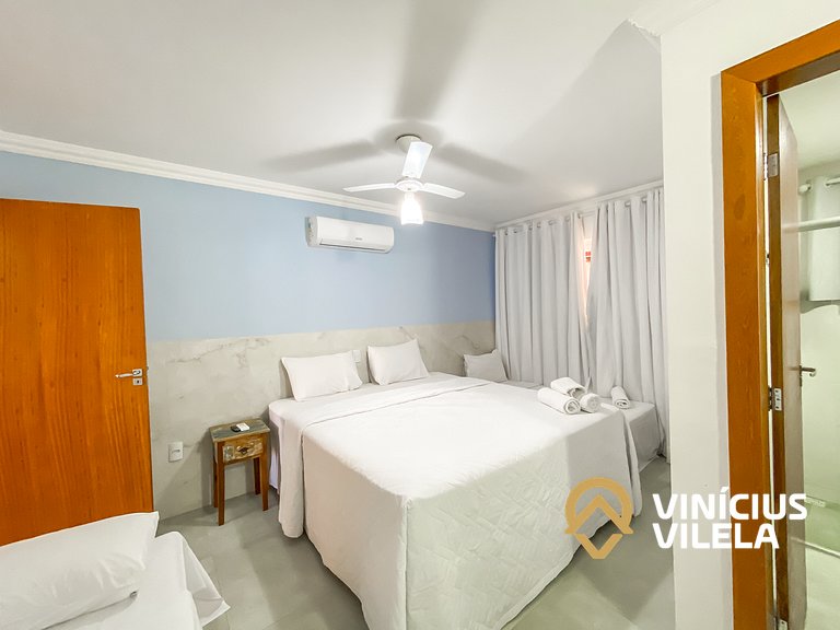 Casa com 3 suítes, sala climatizada, área gourmet privativa,