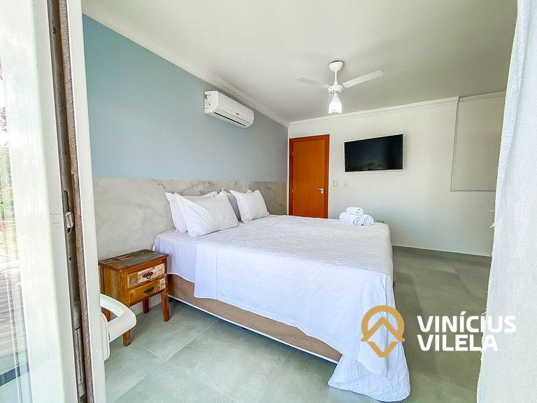 Casa com 3 suítes, sala climatizada, área gourmet privativa,