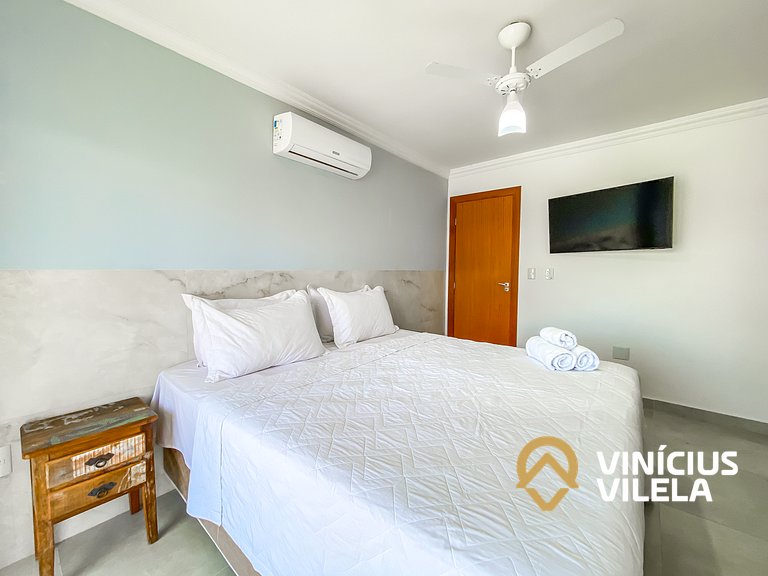 Casa com 3 suítes, sala climatizada, área gourmet privativa,