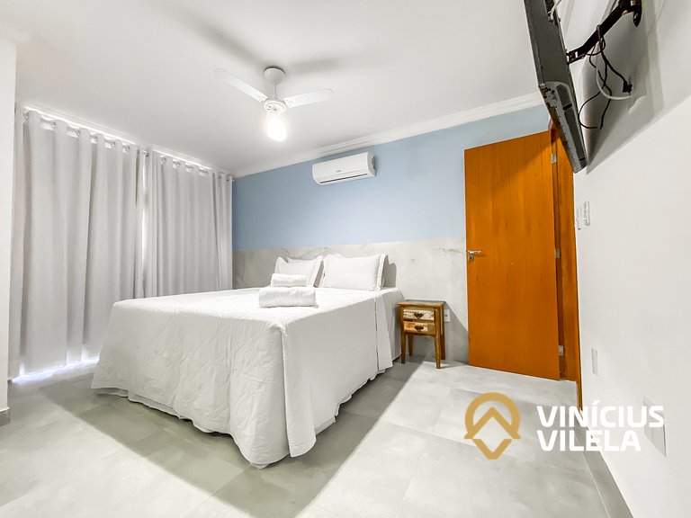 Casa com 3 suítes, sala climatizada, área gourmet privativa,