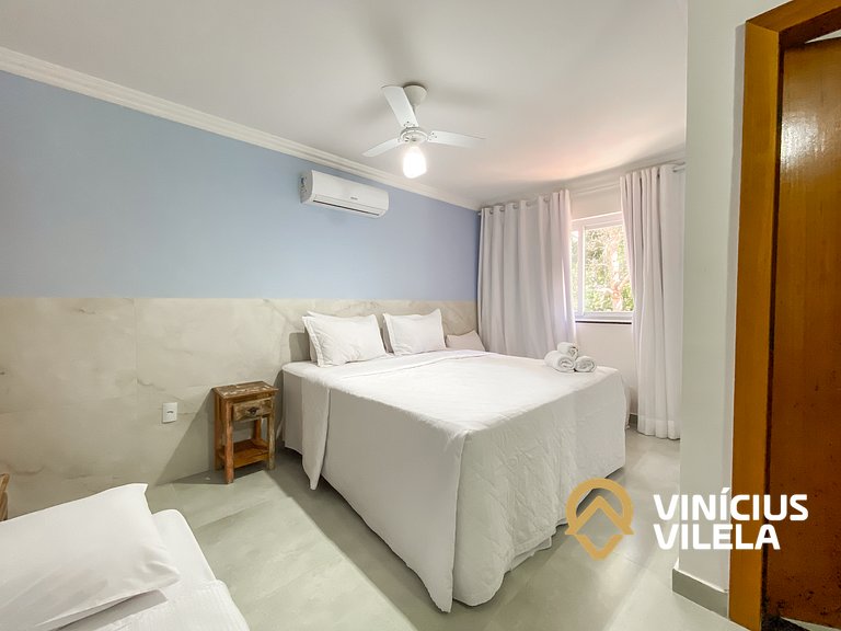 Casa com 3 suítes, sala climatizada, área gourmet privativa,