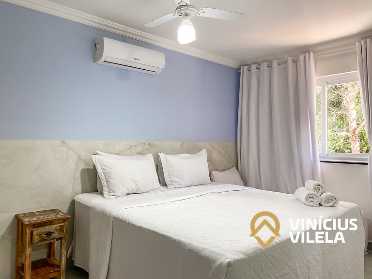 Casa com 3 suítes, sala climatizada, área gourmet privativa,