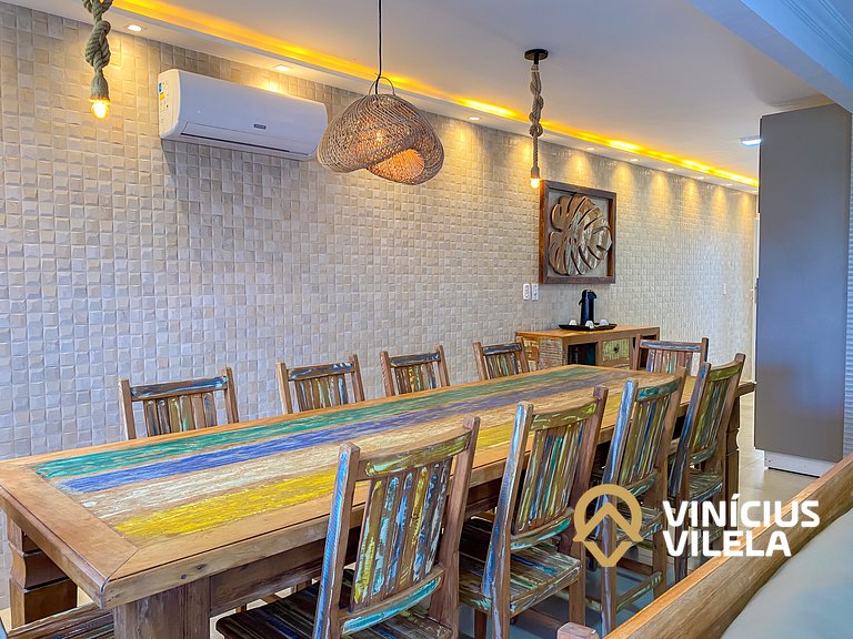 Casa com 3 suítes, sala climatizada, área gourmet privativa,