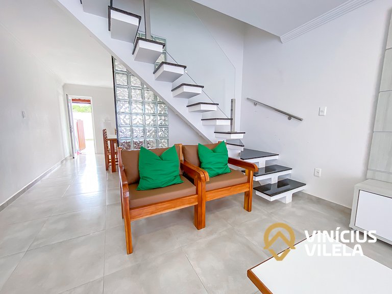 Casa toda climatizada com 2 suítes, gourmet privativo e inte