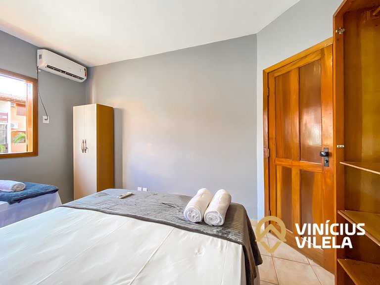 Apê térreo 1 quarto com ar, sala, cozinha completa