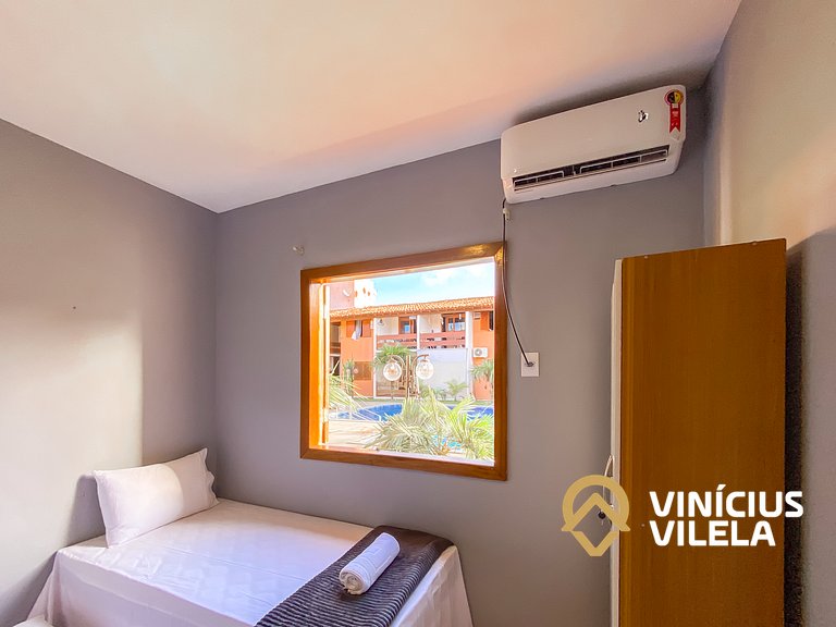 Apê térreo 1 quarto com ar, sala, cozinha completa