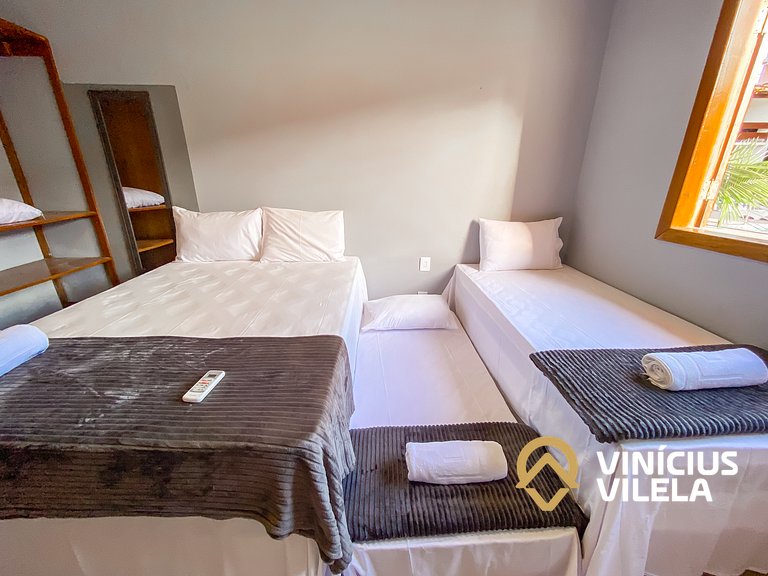 Apê térreo 1 quarto com ar, sala, cozinha completa