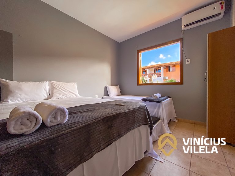 Apê térreo 1 quarto com ar, sala, cozinha completa