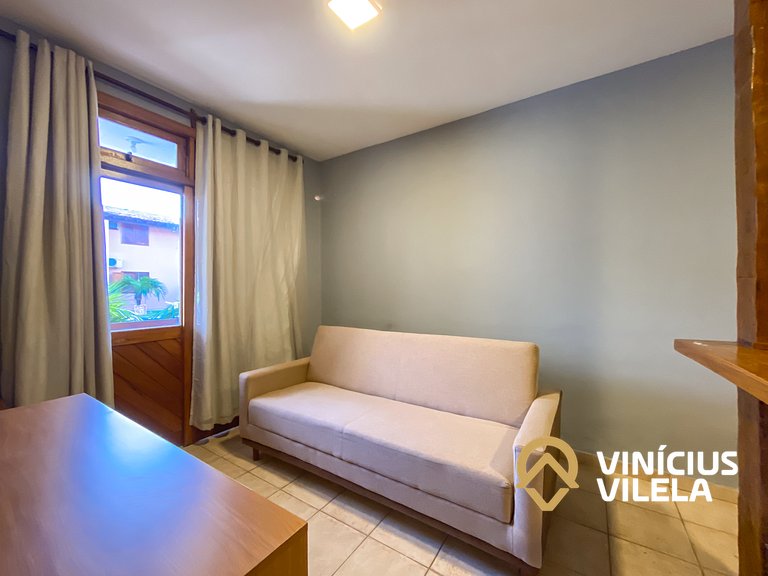 Apê térreo 1 quarto com ar, sala, cozinha completa