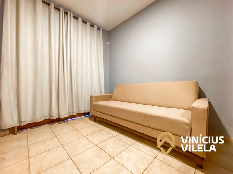 Apê térreo 1 quarto com ar, sala, cozinha completa