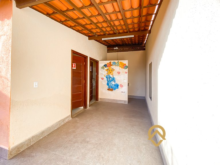 Flat com 1 quarto com ar split, sala e cozinha completa, No