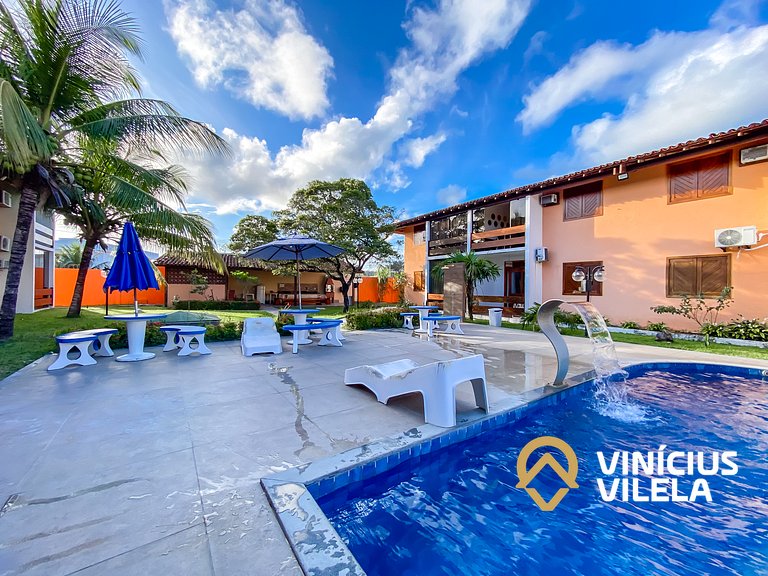 Flat com 1 quarto com ar split, sala e cozinha completa acom