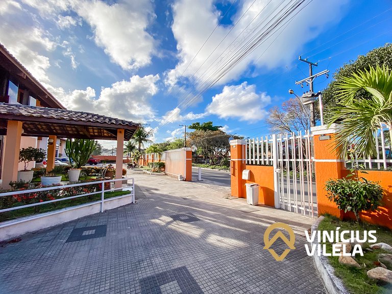 Flat com 1 quarto com ar split, sala e cozinha completa, No