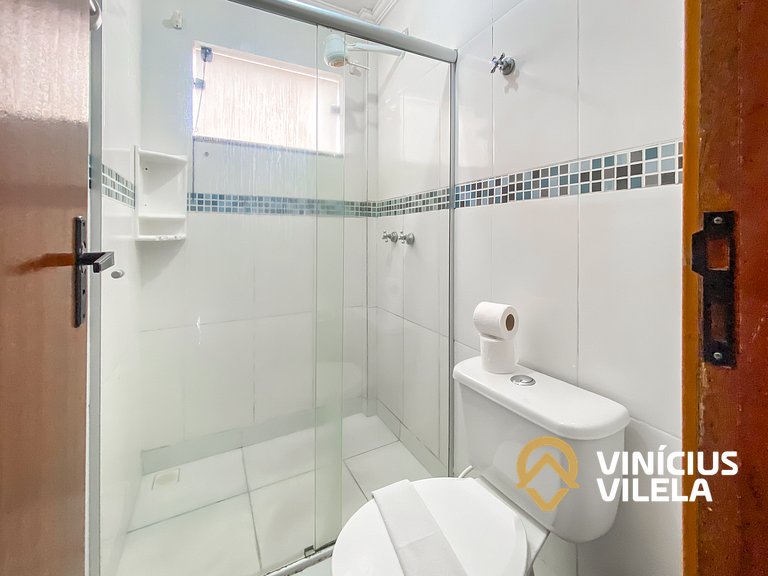 Flat 1 suíte, sala climatizada praia de Taperapuã