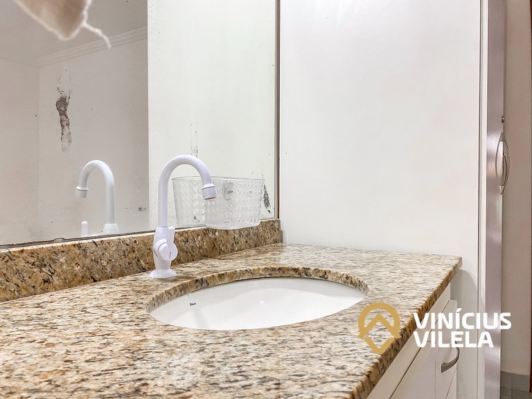 Flat 1 suíte, sala climatizada praia de Taperapuã