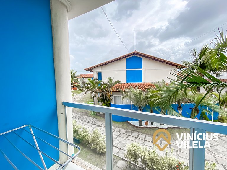 Flat 1 suíte, sala climatizada praia de Taperapuã