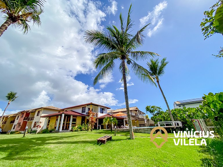 Apto pav. superior 1 quarto frente praia Taperapuã