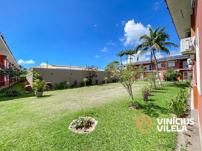 Flat 1 com quarto pavimento superior no condomínio Boulevard